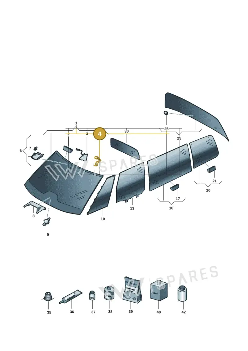 4L0907671 — Volkswagen ID.Buzz (2022-) diagram 15a845000, position 4