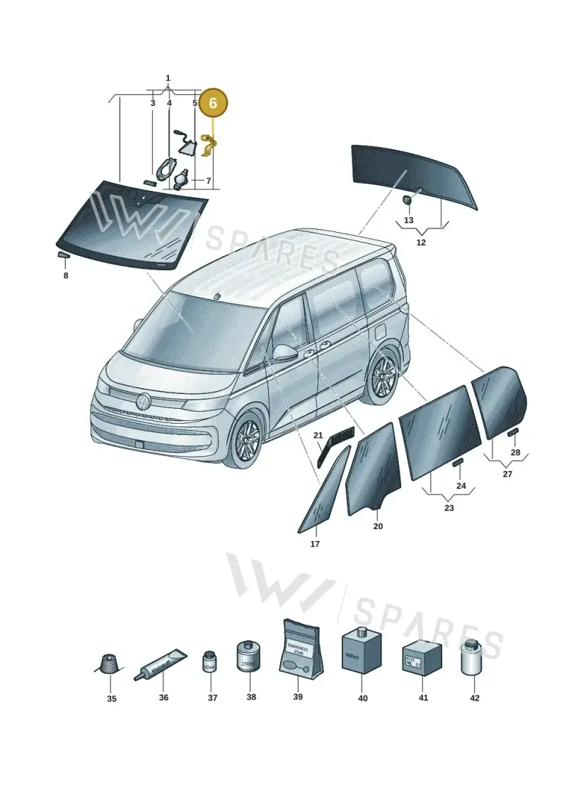 4L0907671 — Volkswagen Multivan (2021-) diagram 7t0845000, position 6