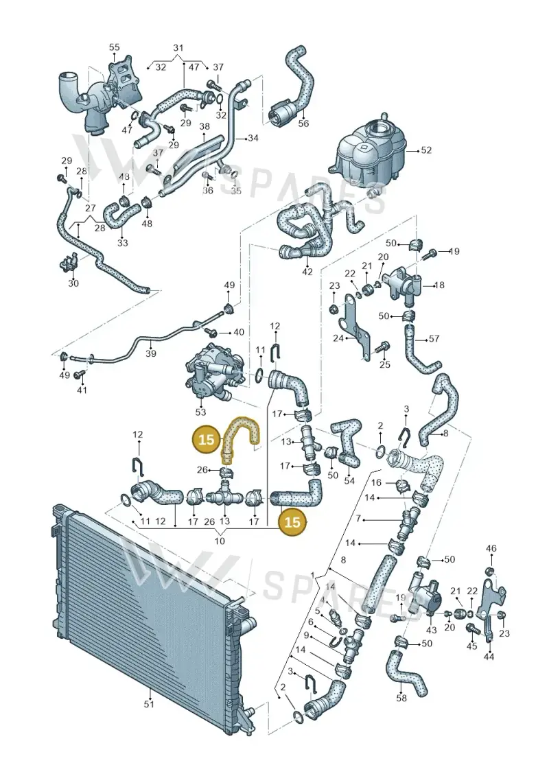 4M0121056AB — Volkswagen Touareg (2017-2023) diagram 439121210, position 15