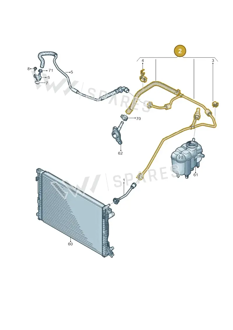 4M0121081BK — Volkswagen Touareg (2017-2023) diagram 859121230, position 2