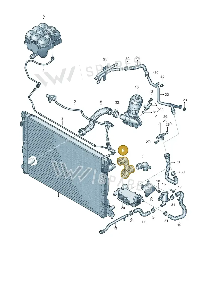 4M0122101CL — Volkswagen Touareg (2017-2023) diagram 429121040, position 6