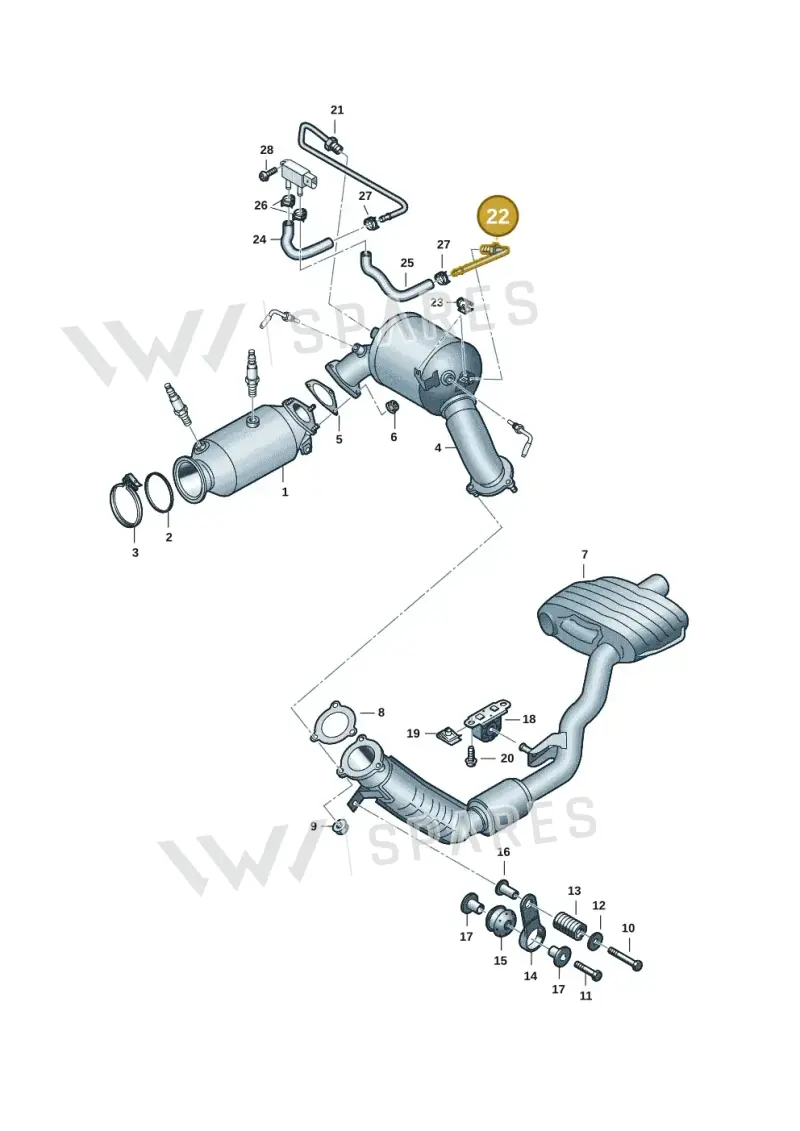 4M0131205AR — Volkswagen Touareg (2017-2023) diagram 439253033, position 22