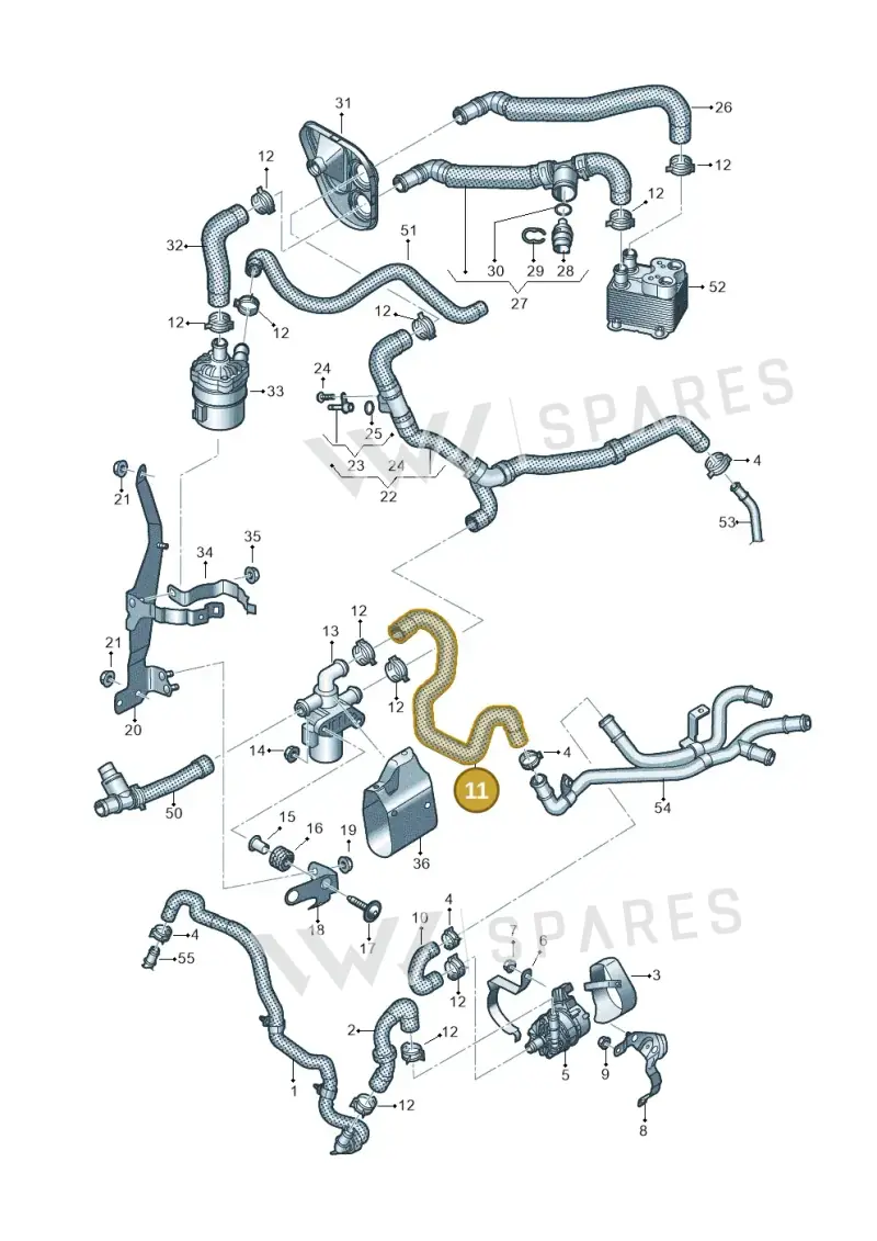 4M0145562F — Volkswagen Touareg (2017-2023) diagram 439121320, position 11