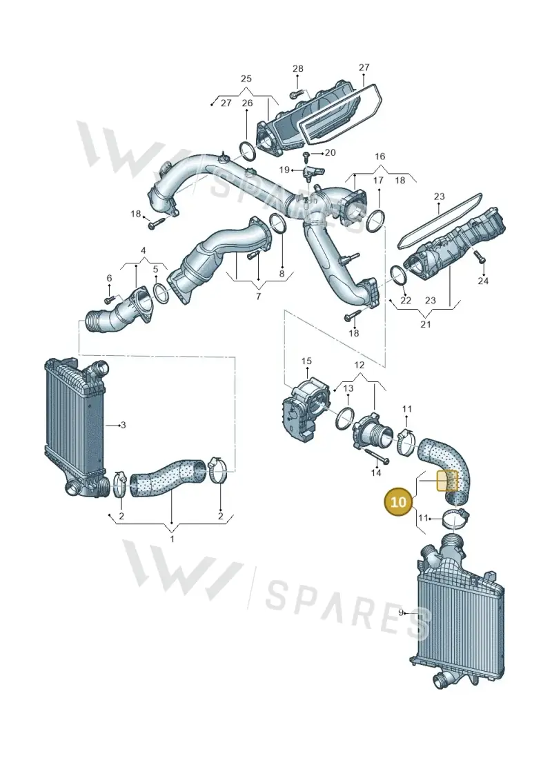 4M0145737AS — Volkswagen Touareg (2017-2023) diagram 439145020, position 10
