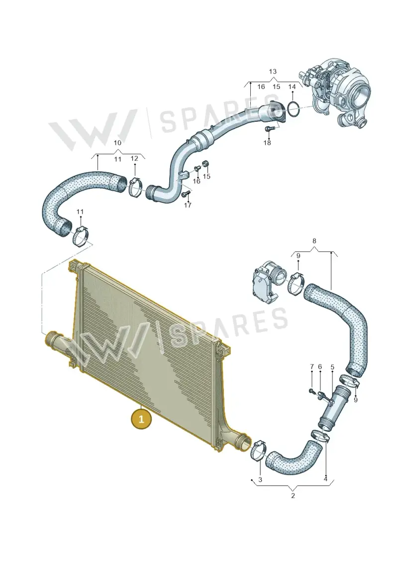 4M0145805M — Volkswagen Touareg (2017-2023) diagram 439145050, position 1