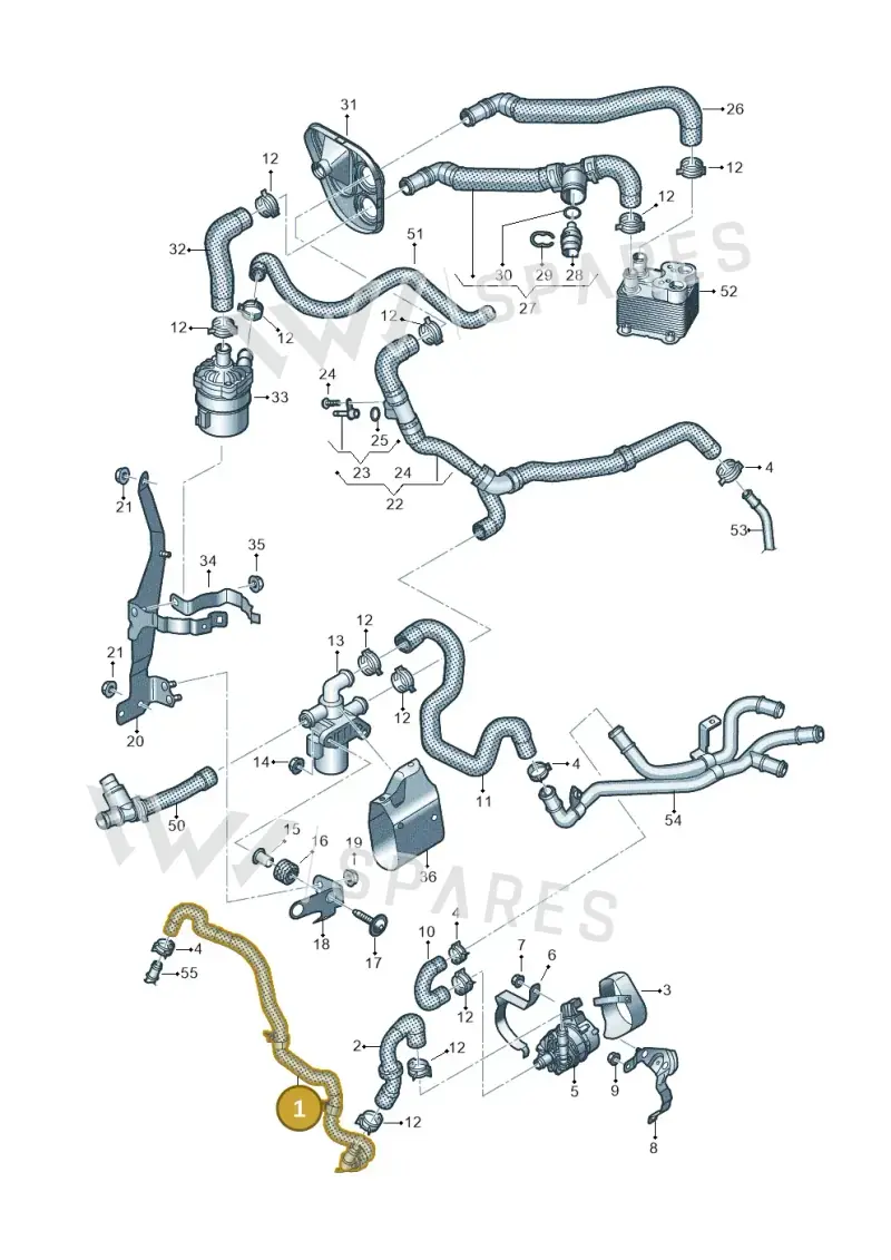 4M0145910K — Volkswagen Touareg (2017-2023) diagram 439121320, position 1