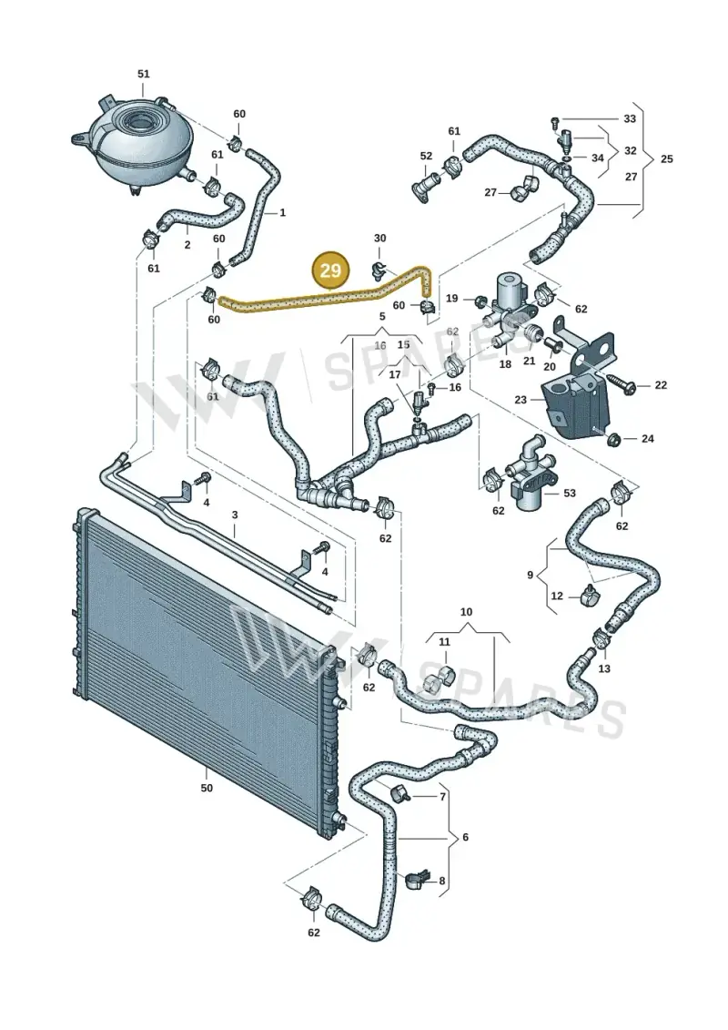 4M0145948AC — Volkswagen Touareg (2017-2023) diagram 439121235, position 29