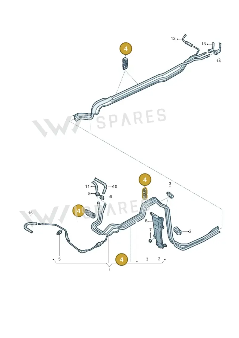 4M0201190C — Volkswagen Touareg (2017-2023) diagram 439201150, position 4
