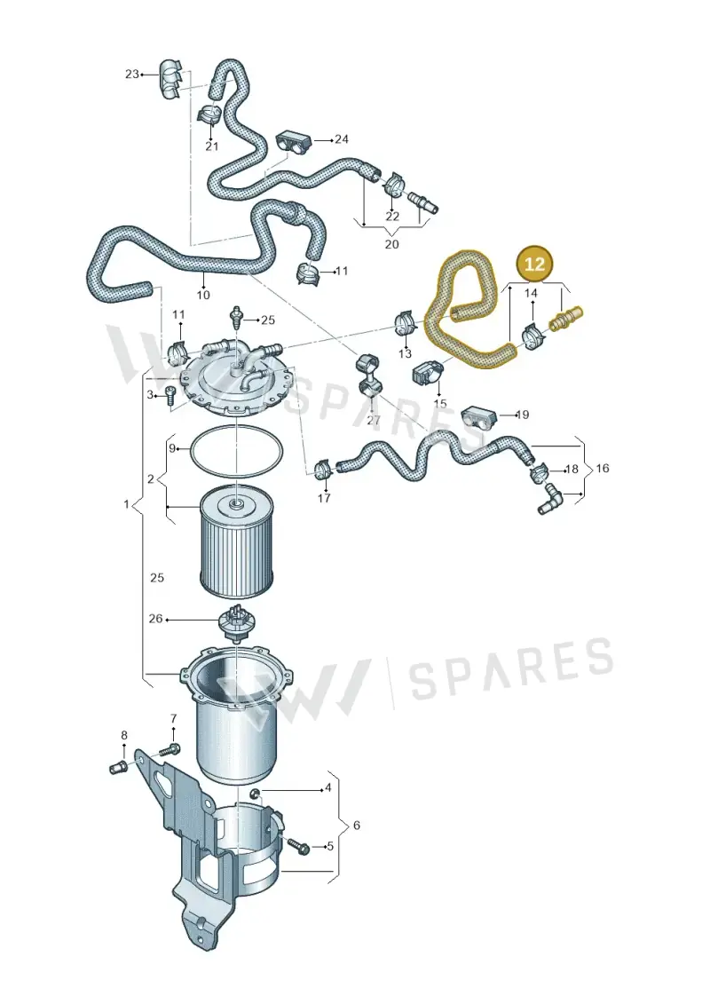 4M0201215AD — Volkswagen Touareg (2017-2023) diagram 859127200, position 12
