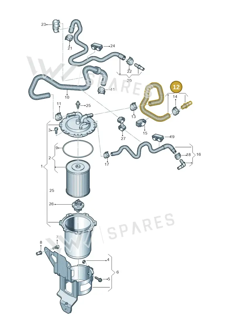 4M0201215AL — Volkswagen Touareg (2017-2023) diagram 859127200, position 12
