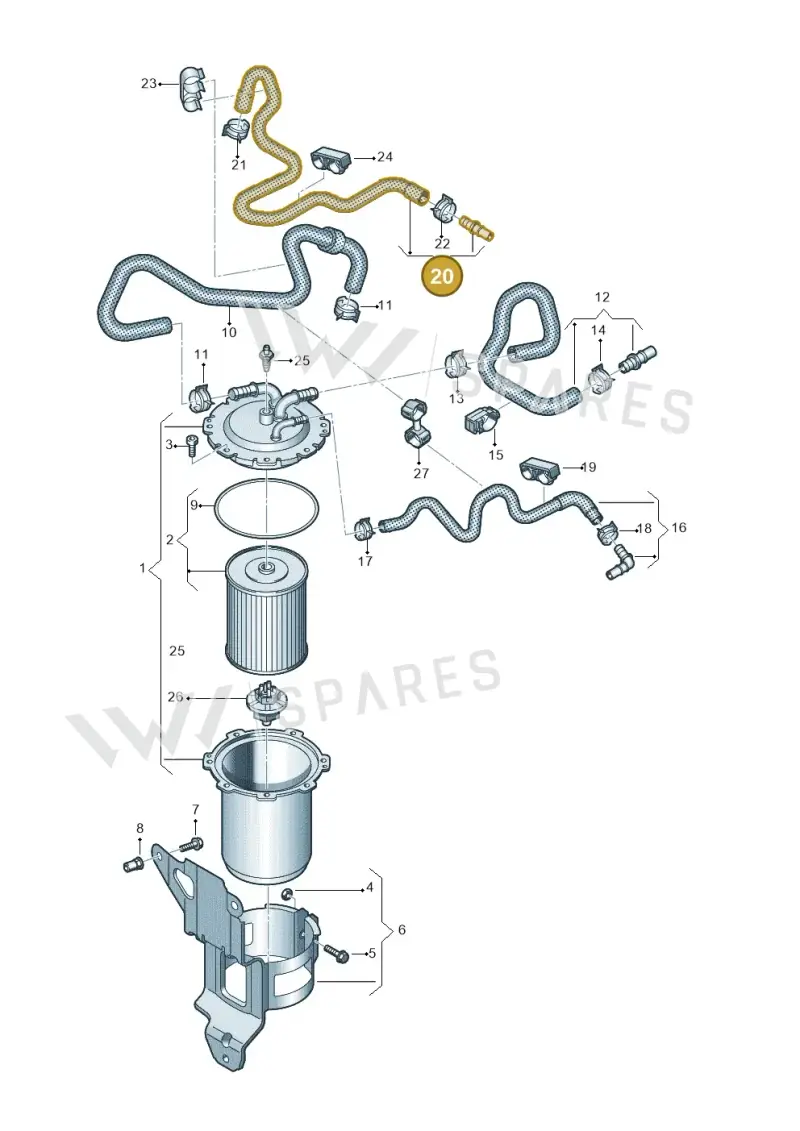 4M0201216F — Volkswagen Touareg (2017-2023) diagram 859127200, position 20