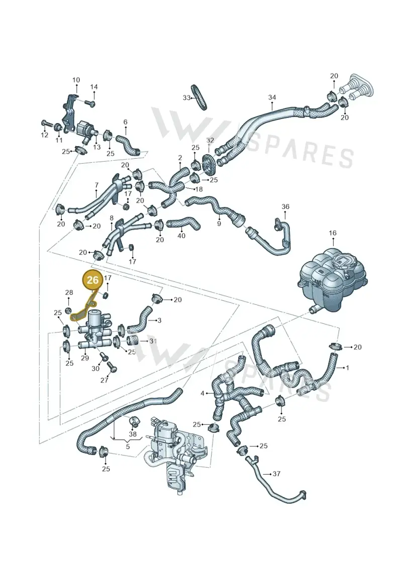 4M0261153D — Volkswagen Touareg (2017-2023) diagram 439819910, position 26