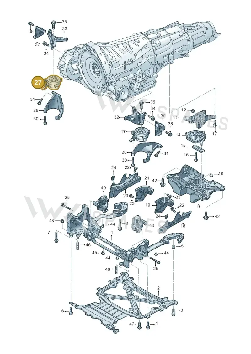 4M0399152M — Volkswagen Touareg (2017-2023) diagram 439399850, position 27