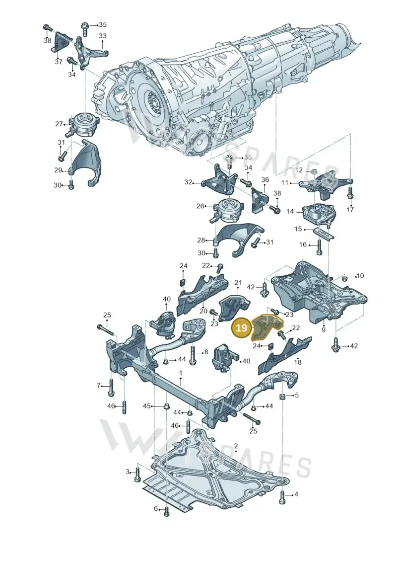 4M0399299D — Volkswagen Touareg (2017-2023) diagram 859399800, position 19