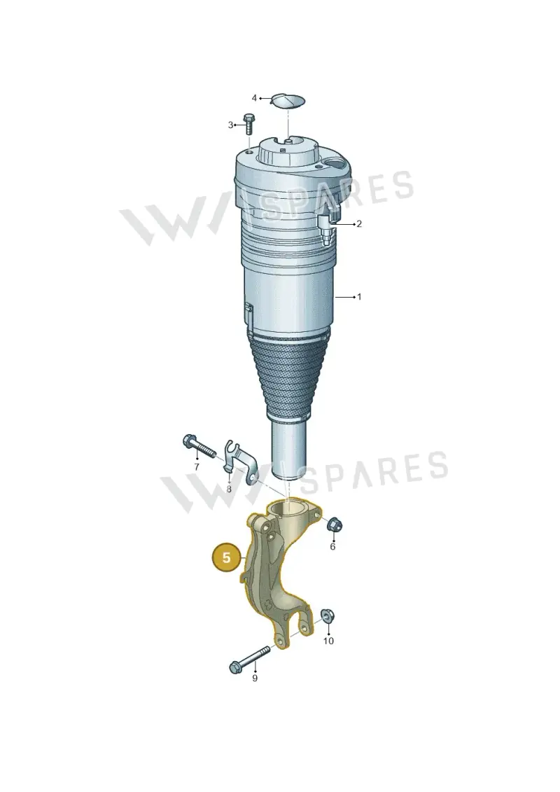 4M0413037J — Volkswagen Touareg (2017-2023) diagram 439411060, position 5