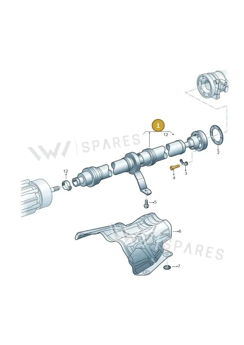 4M0521101CT — Volkswagen Touareg (2017-2023) diagram 439521000, position 1
