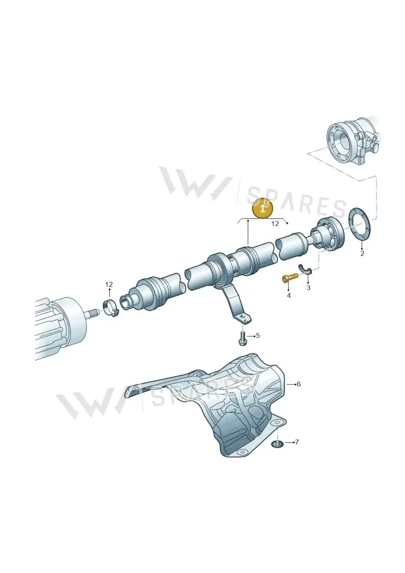 4M0521101DB — Volkswagen Touareg (2017-2023) diagram 439521000, position 1