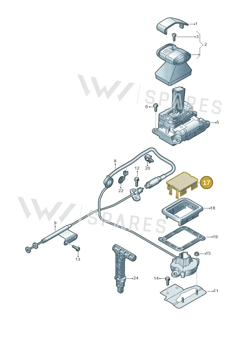 4M0713079A — Volkswagen Touareg (2017-2023) diagram 439713100, position 17