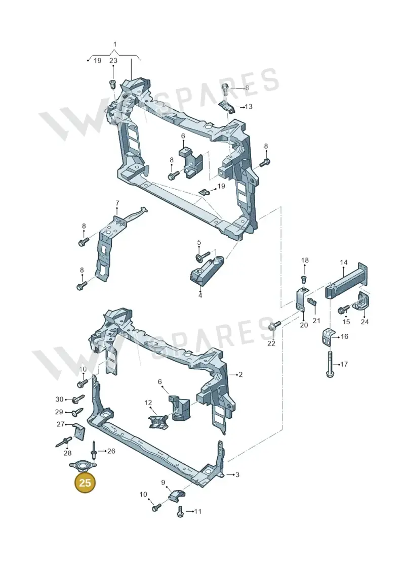 4M0807529 — Volkswagen Touareg (2017-2023) diagram 439805050, position 25