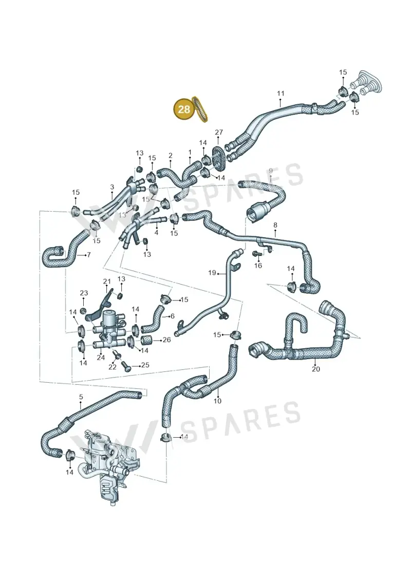 4M0819345B — Volkswagen Touareg (2017-2023) diagram 439819810, position 28