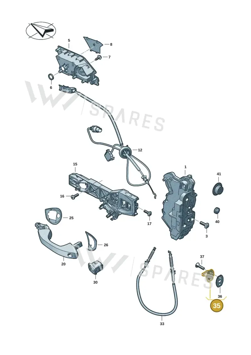 4M0837033B — Volkswagen ID.3 Pro (2019-2024) diagram 5h0837000, position 35