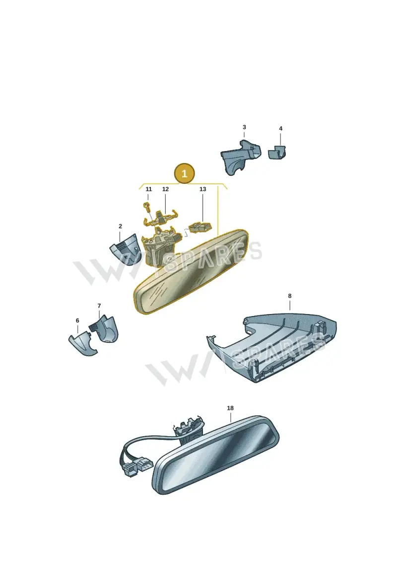 4M0857511P4PK — Volkswagen Caddy Maxi Kombi (2020-2024) diagram 2ka857047, position 1