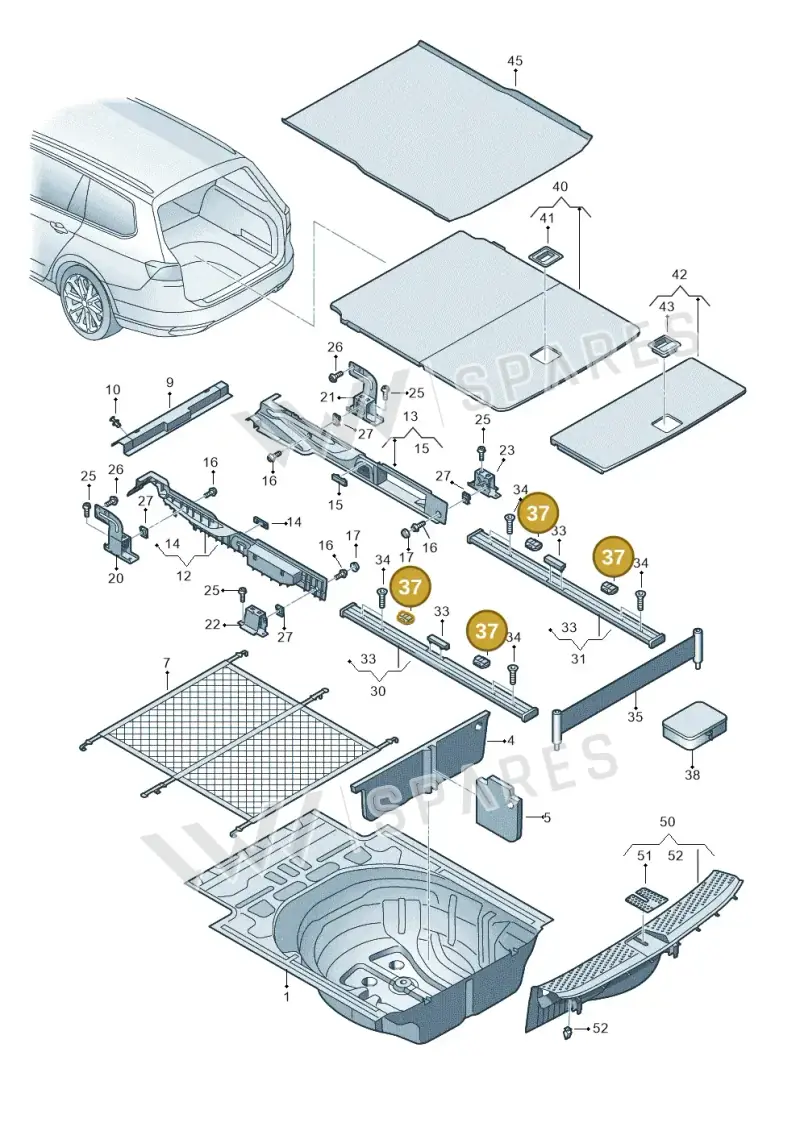 4M08635394PK — Volkswagen Passat saloon (2014-2024) diagram 793863850, position 37
