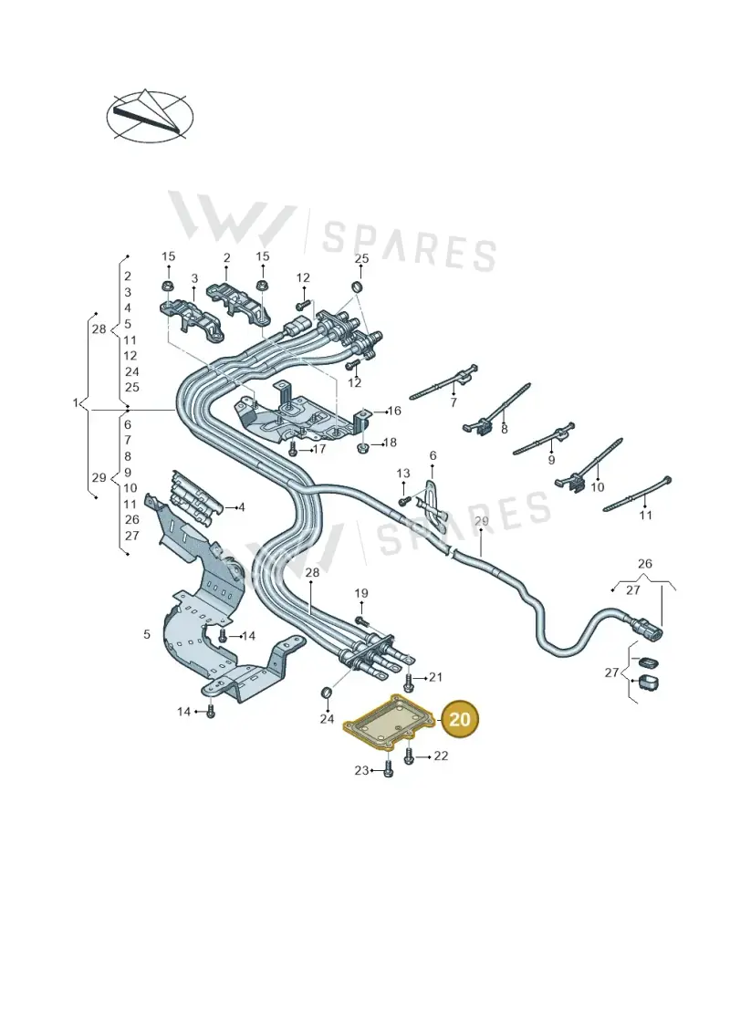 4M0971797G — Volkswagen Touareg (2017-2023) diagram 859970100, position 20