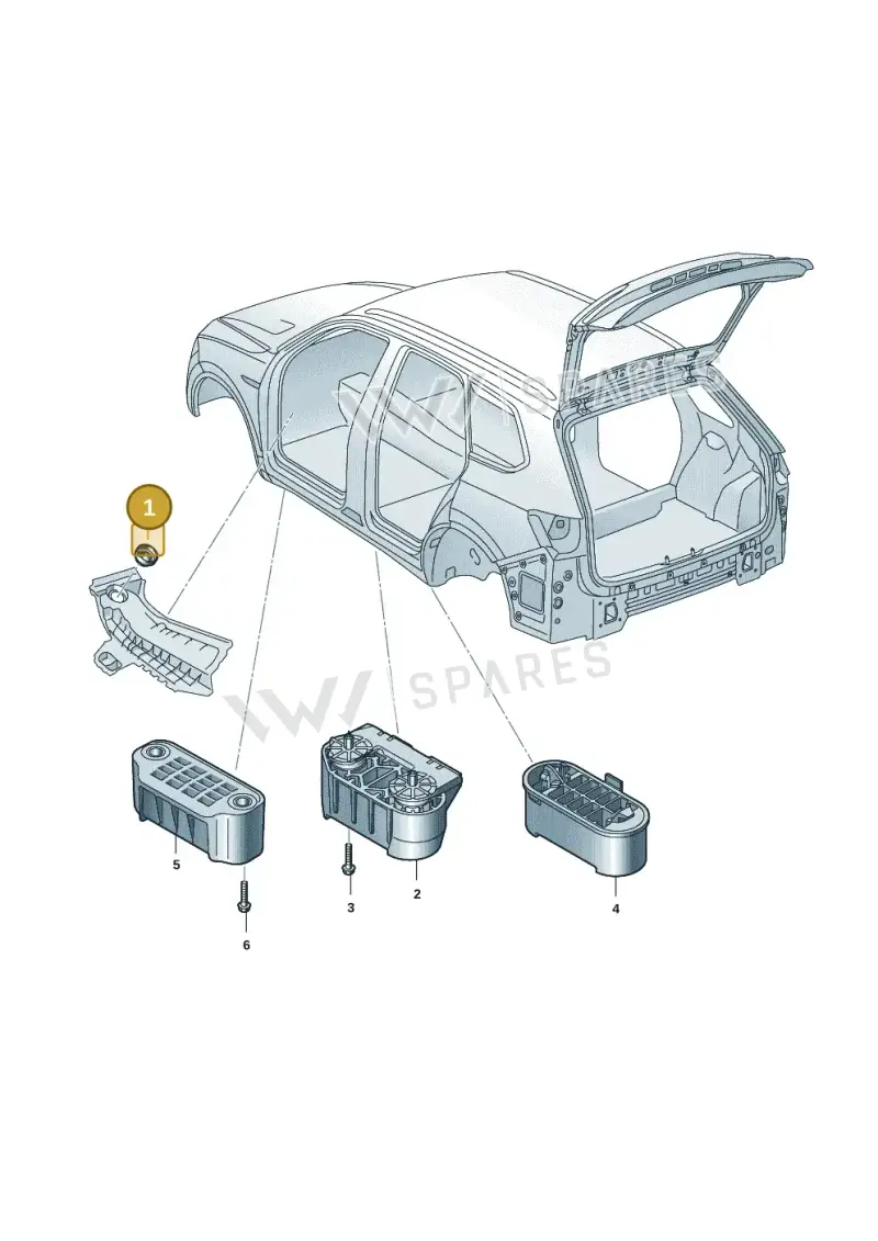 4M1805673A — Volkswagen Touareg (2017-2023) diagram 439803037, position 1