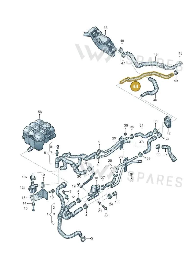 4M1819337 — Volkswagen Touareg (2017-2023) diagram 439819970, position 44