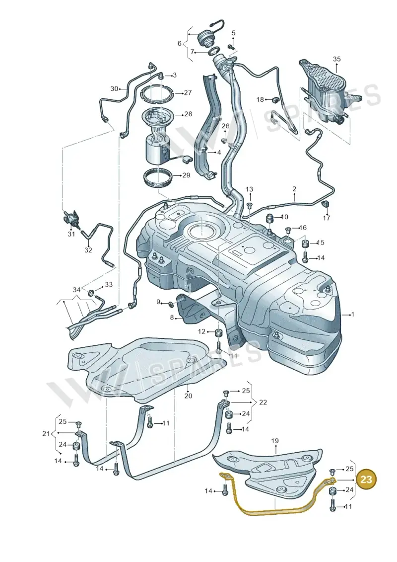 4M4201391 — Volkswagen Touareg (2017-2023) diagram 439201450, position 23