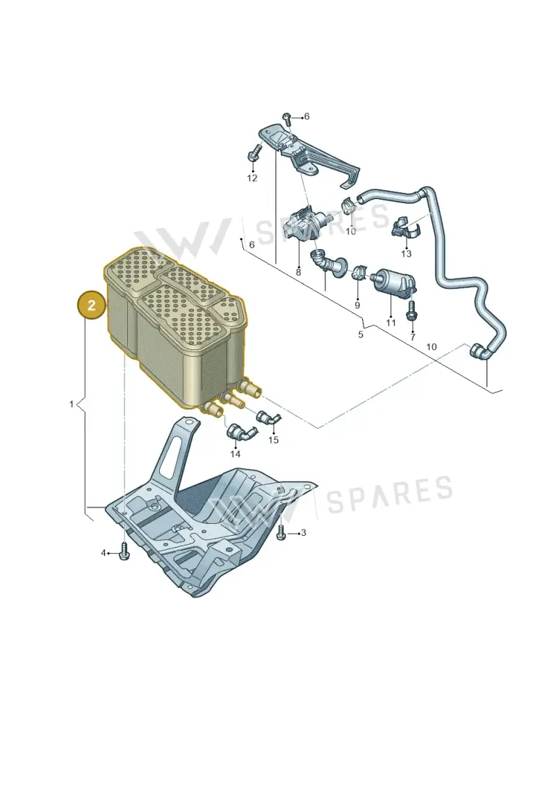 4M4201801 — Volkswagen Touareg (2017-2023) diagram 439201090, position 2