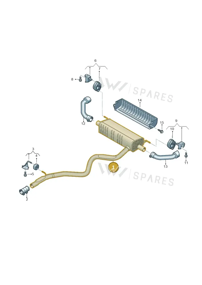 4M4253181DR — Volkswagen Touareg (2017-2023) diagram 439253210, position 1