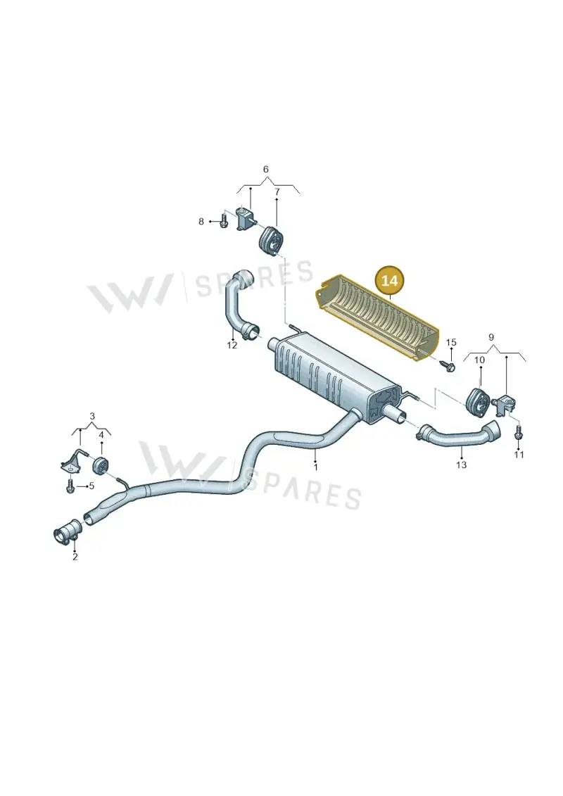 4M4253531A — Volkswagen Touareg (2017-2023) diagram 439253210, position 14