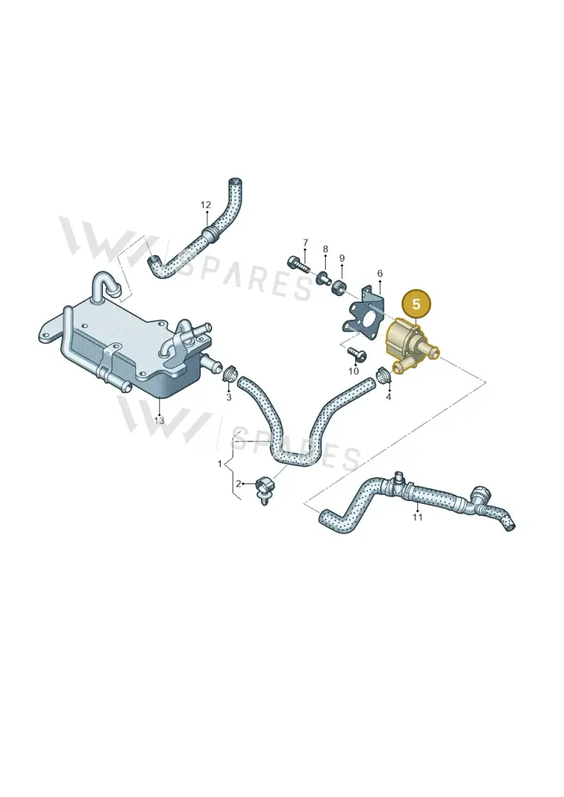 4N0121601A — Volkswagen Touareg (2017-2023) diagram 439121225, position 5