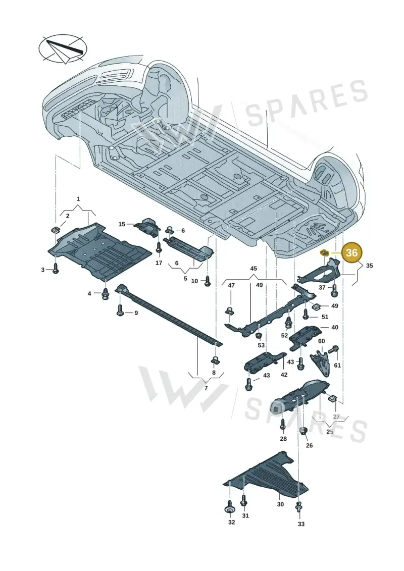 4N0825429 — Volkswagen ID.7 Limousine Pro (2023-) diagram 14b825000, position 36