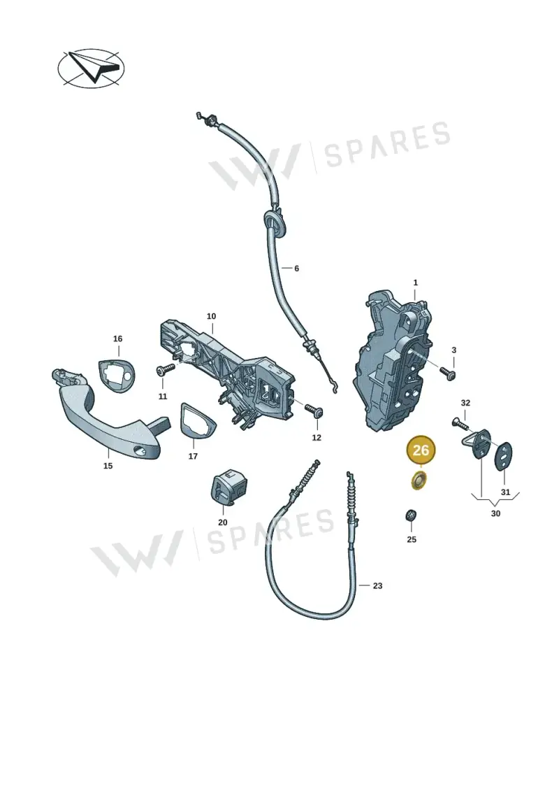 510837111 — Volkswagen ID.Buzz (2022-) diagram 2ka837000, position 26