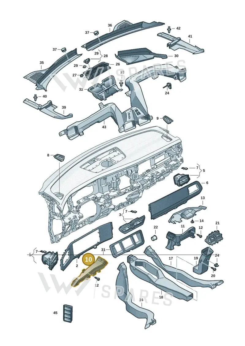 518819151 — Volkswagen Tiguan 2.0 (2023-) diagram 57x819300, position 10
