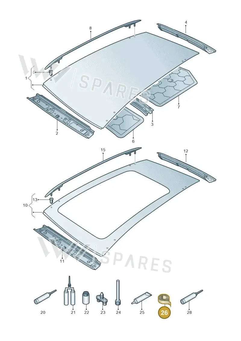 533867910B — Volkswagen Tiguan 2.0 (2023-) diagram 884817000, position 26