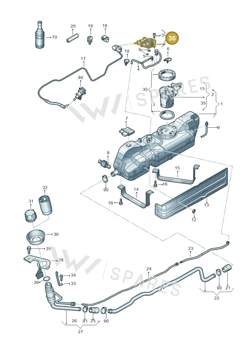 561198969 — Volkswagen Crafter 35 panel (2011-2016) diagram 483201110, position 36