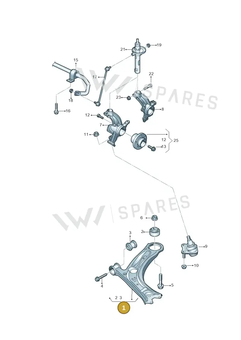 561407151C — Volkswagen New beetle (2011-2016) diagram 691407000, position 1