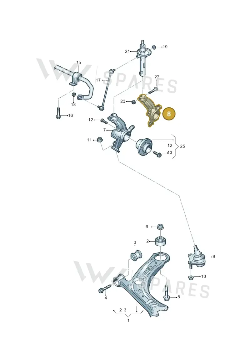 561407255 — Volkswagen New Passat (2015-2022) diagram 691407000, position 8