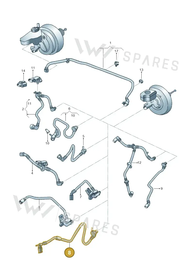 561612041C — Volkswagen Jetta (2014-2017) diagram 692611700, position 8