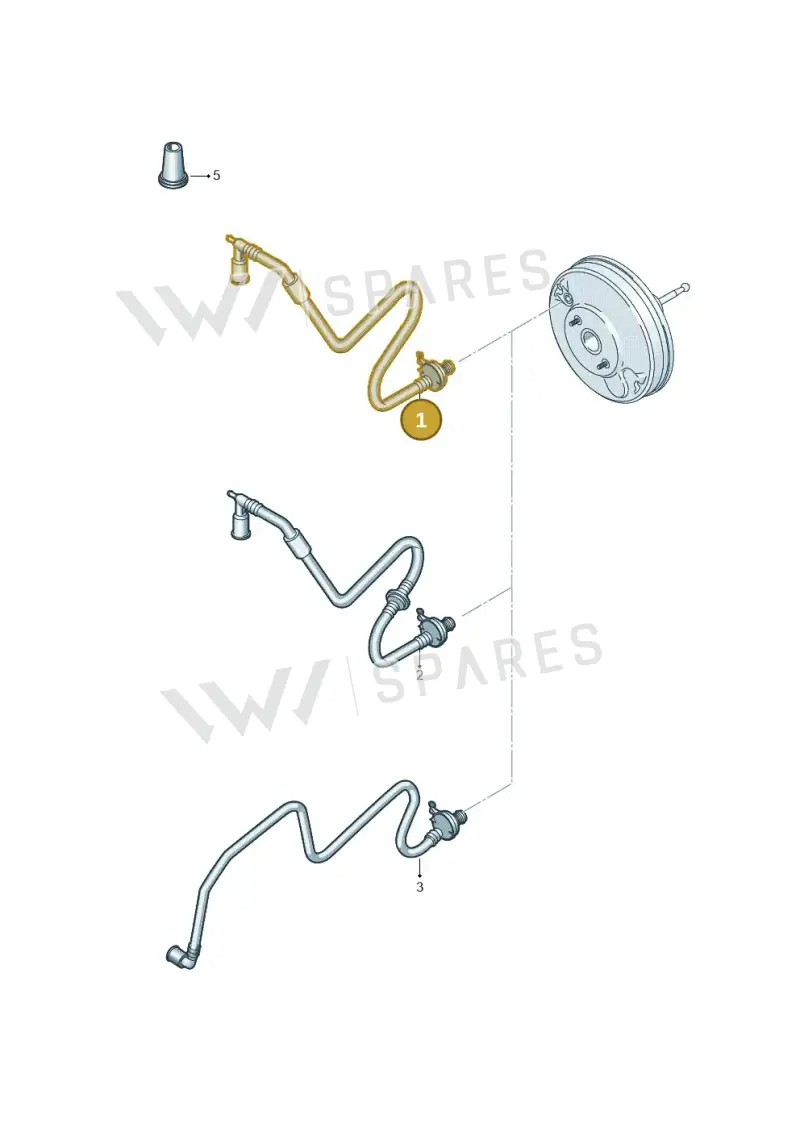 561612041C — Volkswagen Golf Cabriolet (2011-2016) diagram 718611720, position 1