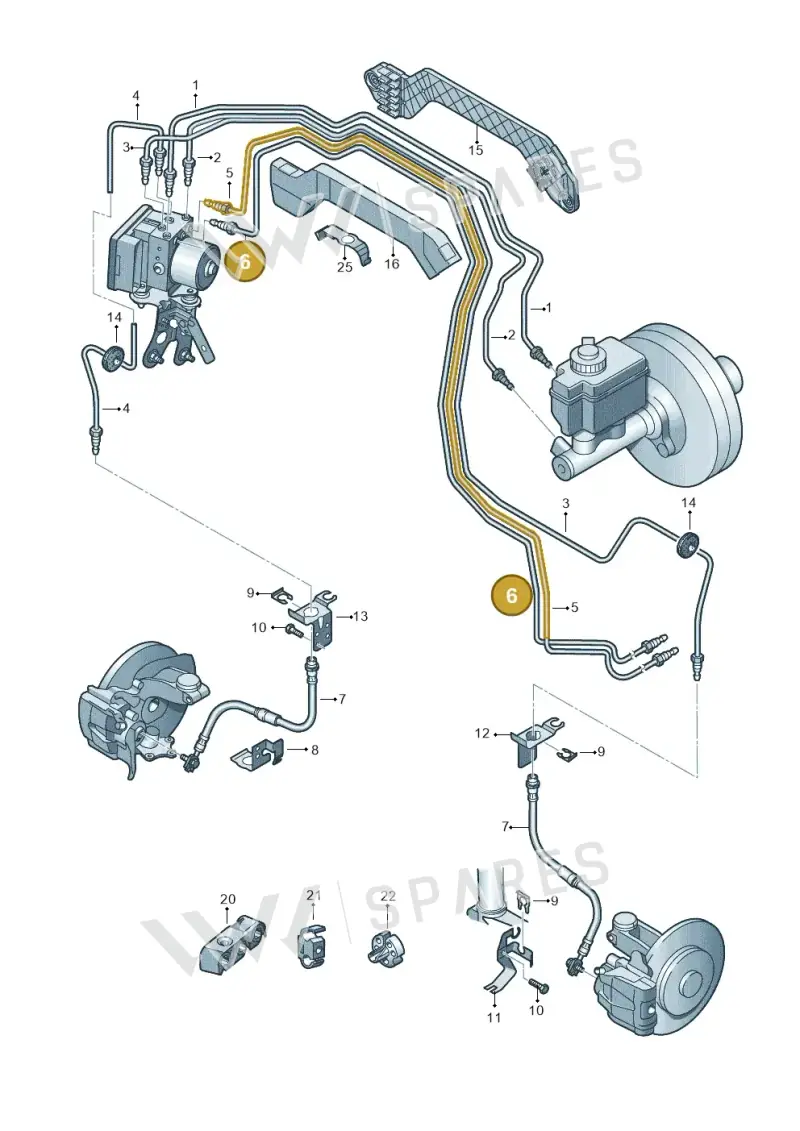 561614726C — Volkswagen New Passat (2015-2022) diagram 694611200, position 6