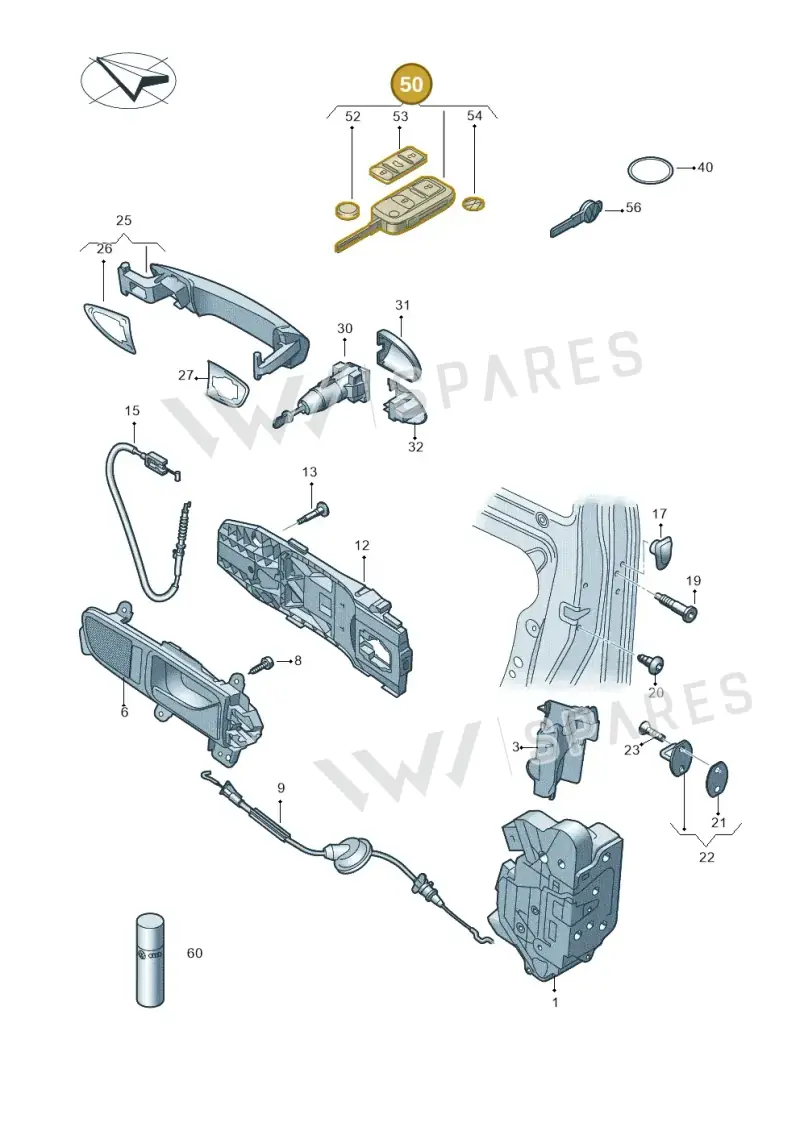 561837202DINF — Volkswagen New Passat (2015-2022) diagram 691837000, position 50