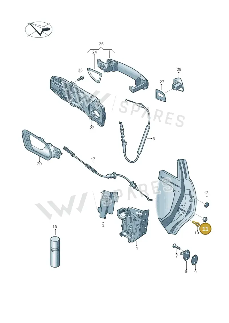 565839111 — Volkswagen Polo Track (2023-) diagram 672839000, position 11