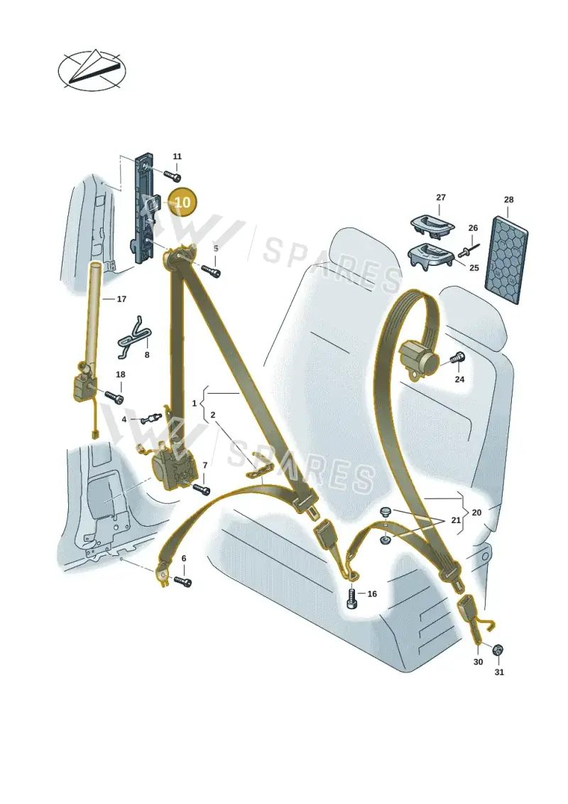 565857819 — Volkswagen ID.Buzz (2022-) diagram 15a857680, position 10