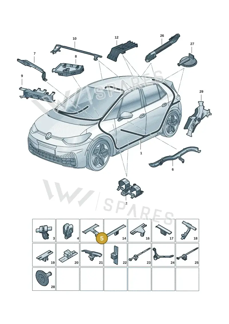 565971006 — Volkswagen ID.3 Pro (2019-2024) diagram 10a971091, position 5