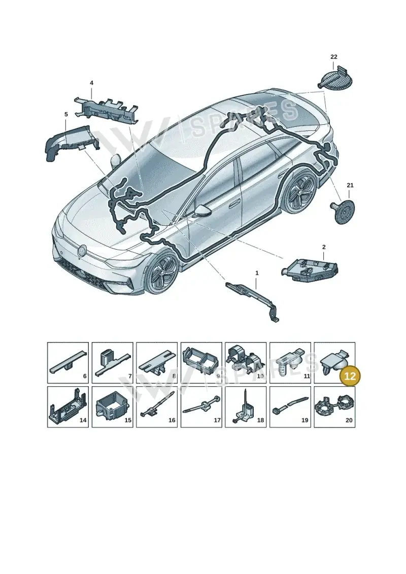 565971890A — Volkswagen ID.7 Limousine Pro (2023-) diagram 14b972001, position 12